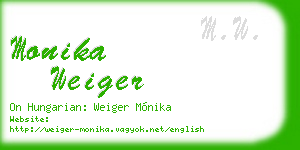 monika weiger business card