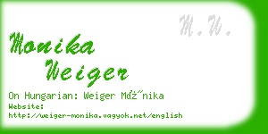 monika weiger business card